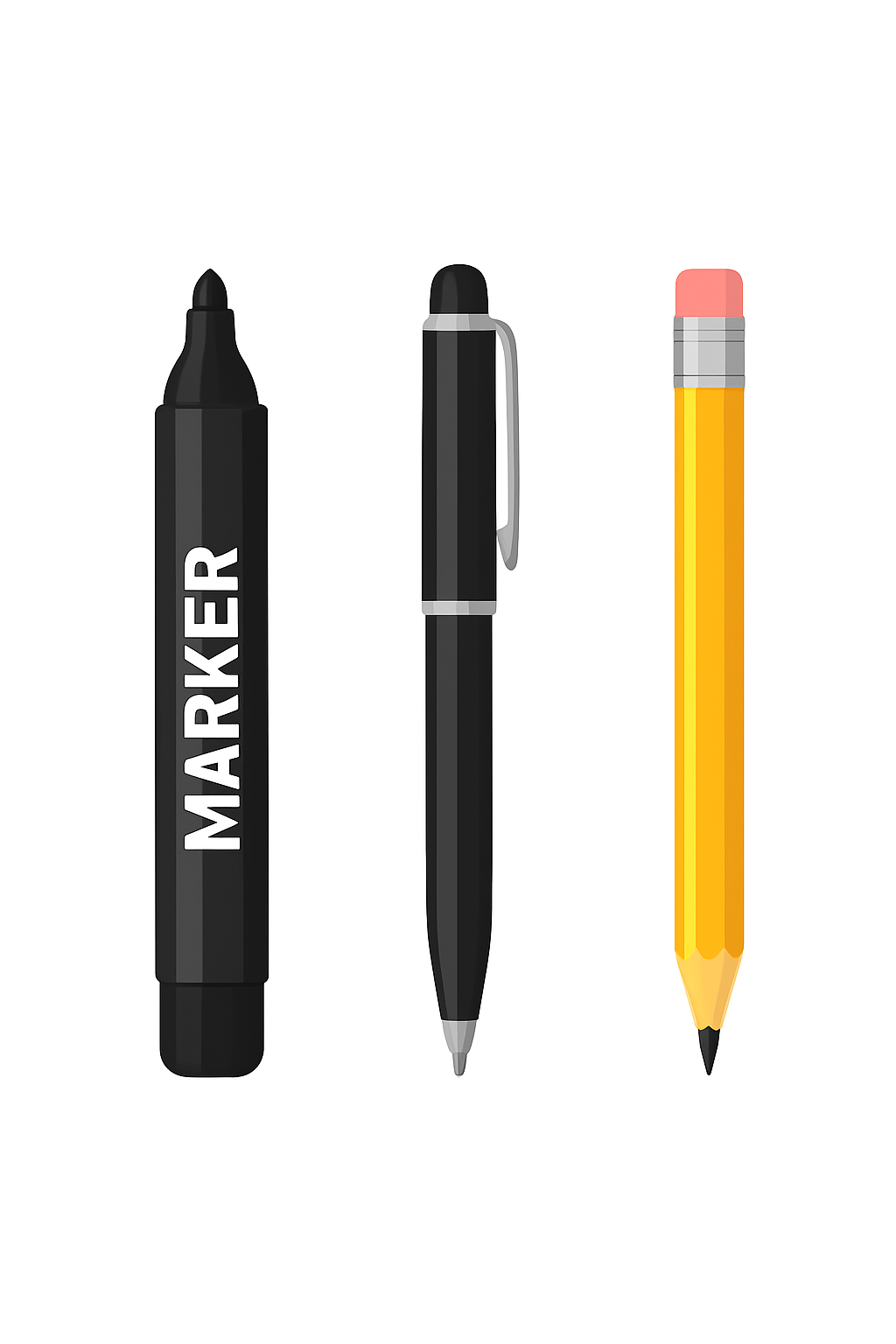 Marker, Pen & Pencil