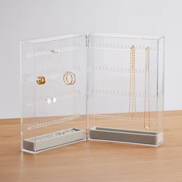 Acrylic Case for Earring and Necklace Double