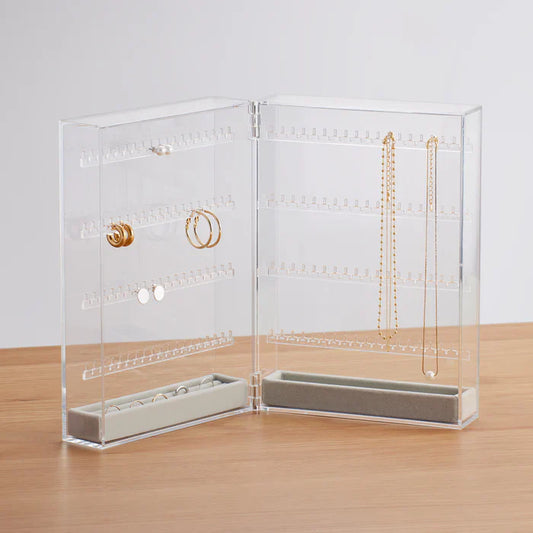 Acrylic Case for Earring and Necklace Double