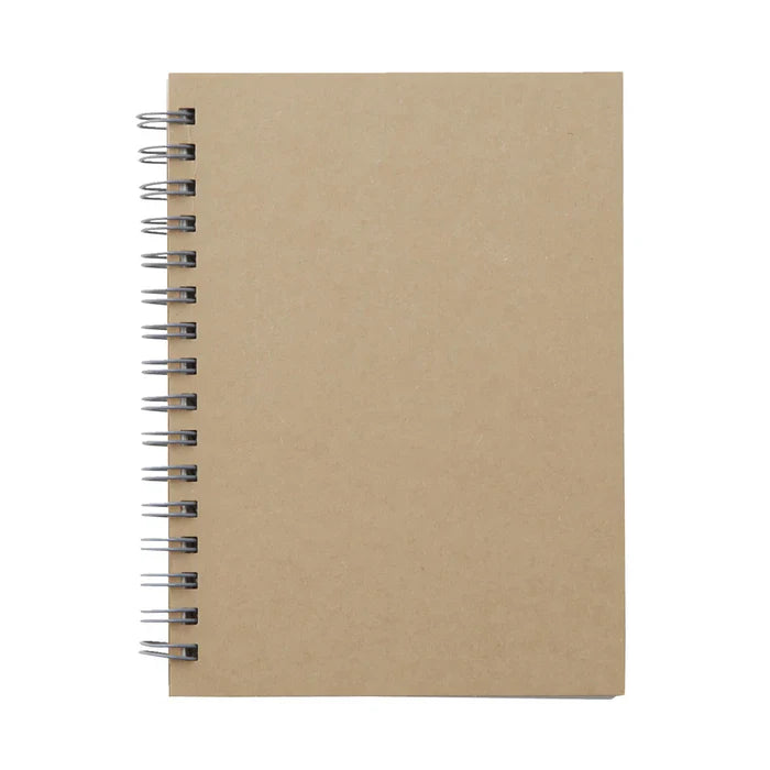 Wirebound Notebook Plain Beige ( A5 )