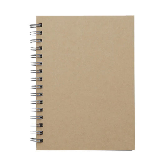 Wirebound Notebook Plain Beige ( A5 )