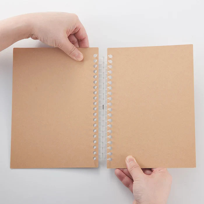 Kraft Cover for Loose Leaf Paper A5 20 Holes