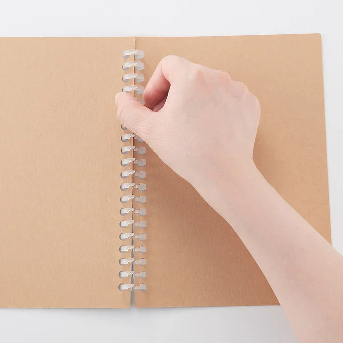 Kraft Cover for Loose Leaf Paper A5 20 Holes