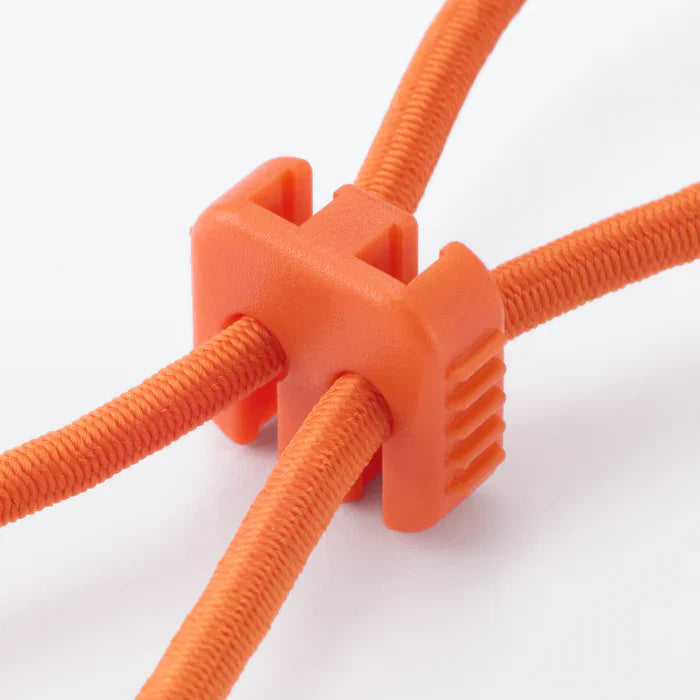 Rubber Tie-Down Strap 3 Pack - Orange, Light Grey, Dark Grey