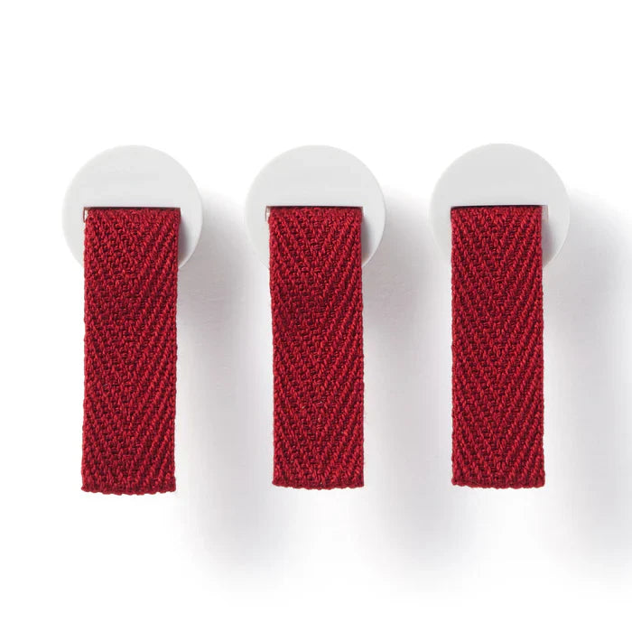 Polypropylene File Box Handle - Burgundy (3 Pack)